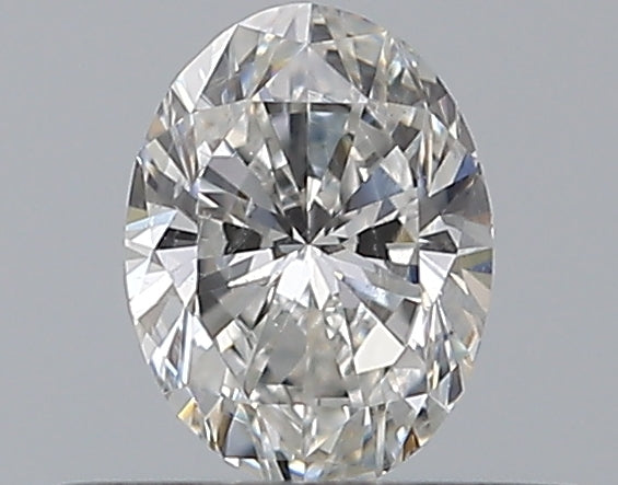 0.3 Carat Oval Natural Diamond with  Cut Diamond in 14KT  view 1
