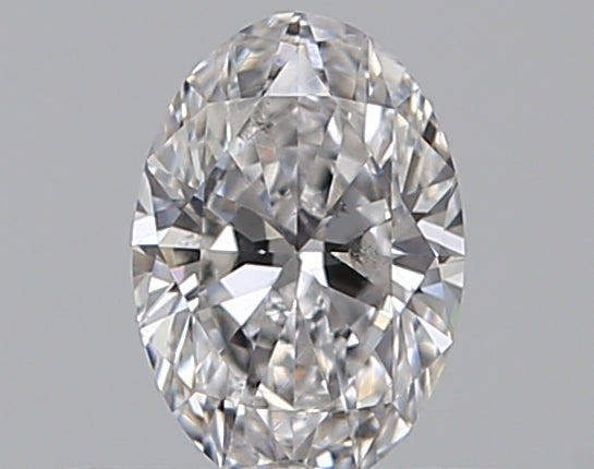 0.3 Carat Oval Natural Diamond with  Cut Diamond in 14KT  view 1
