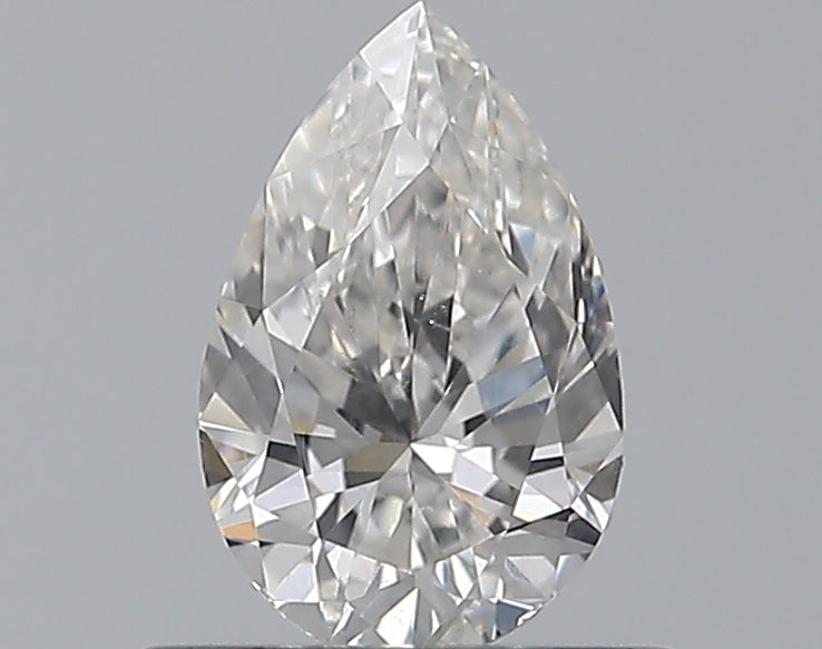 0.5 Carat Pear Natural Diamond with  Cut Diamond in 14KT  view 1
