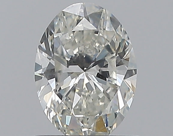 0.75 Carat Oval Natural Diamond with  Cut Diamond in 14KT  view 1
