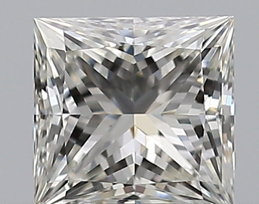 0.3 Carat Princess Natural Diamond with  Cut Diamond in 14KT  view 1
