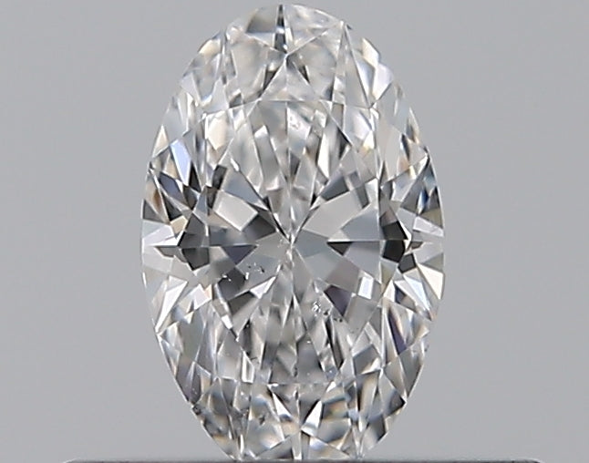 0.3 Carat Oval Natural Diamond with  Cut Diamond in 14KT  view 1
