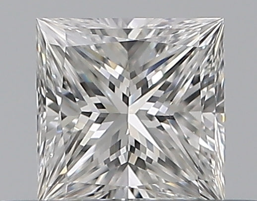 0.3 Carat Princess Natural Diamond with  Cut Diamond in 14KT  view 1
