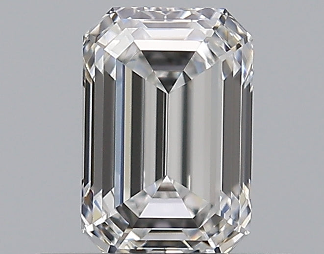 0.5 Carat Emerald Natural Diamond with  Cut Diamond in 14KT  view 1
