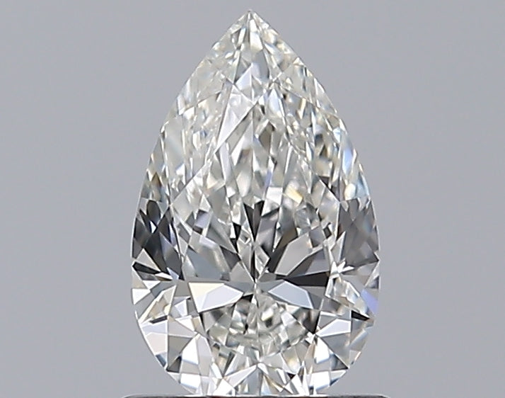 0.76 Carat Pear Natural Diamond with  Cut Diamond in 14KT  view 1

