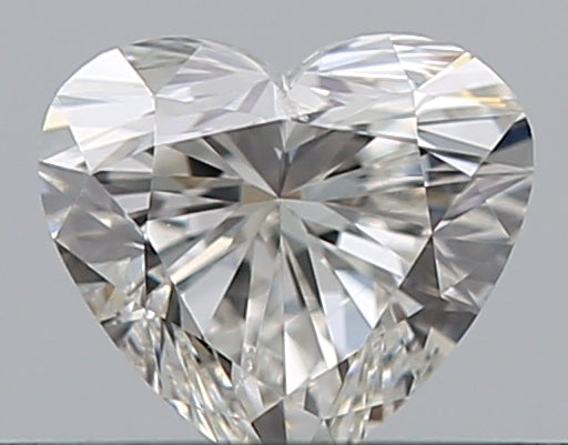 0.3 Carat Heart Natural Diamond with  Cut Diamond in 14KT  view 1
