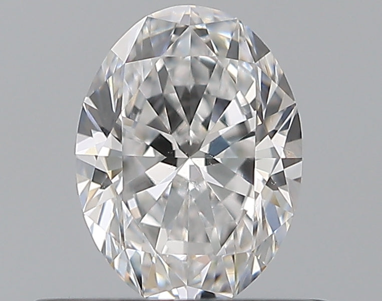 0.5 Carat Oval Natural Diamond with  Cut Diamond in 14KT  view 1
