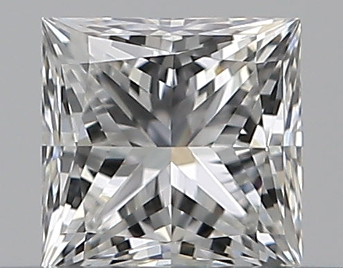 0.3 Carat Princess Natural Diamond with  Cut Diamond in 14KT  view 1
