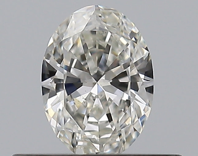 0.3 Carat Oval Natural Diamond with  Cut Diamond in 14KT  view 1
