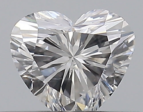 0.3 Carat Heart Natural Diamond with  Cut Diamond in 14KT  view 1
