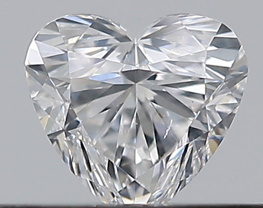 0.3 Carat Heart Natural Diamond with  Cut Diamond in 14KT  view 1
