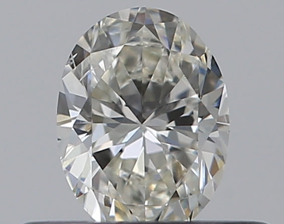 0.3 Carat Oval Natural Diamond with  Cut Diamond in 14KT  view 1
