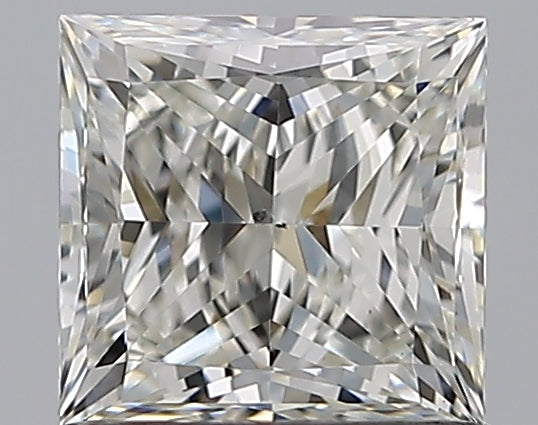 1.0 Carat Princess Natural Diamond with  Cut Diamond in 14KT  view 1
