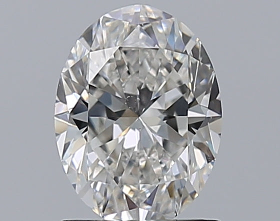 1.2 Carat Oval Natural Diamond with  Cut Diamond in 14KT  view 1
