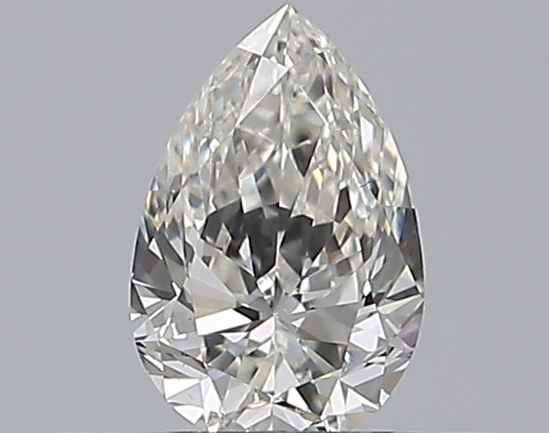 0.3 Carat Pear Natural Diamond with  Cut Diamond in 14KT  view 1
