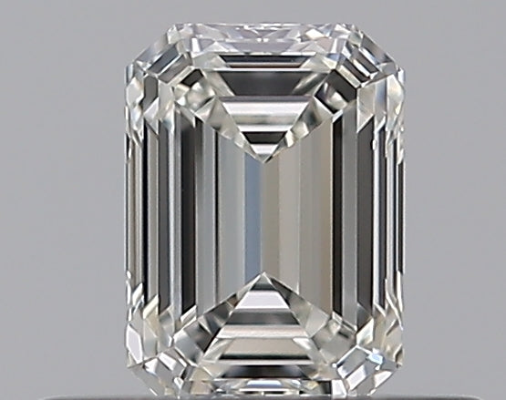 0.38 Carat Emerald Natural Diamond with  Cut Diamond in 14KT  view 1
