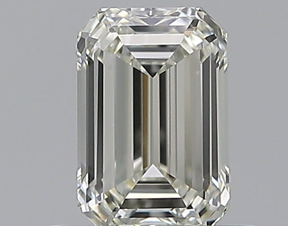 0.5 Carat Emerald Natural Diamond with  Cut Diamond in 14KT  view 1
