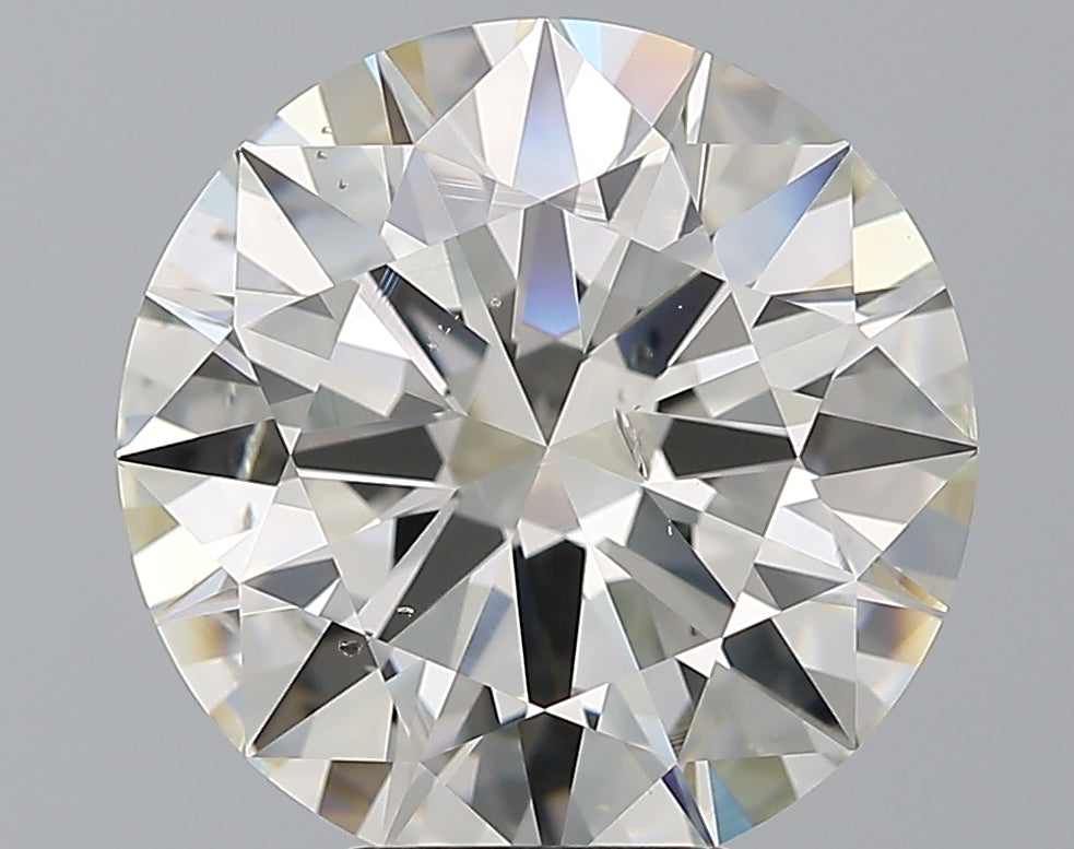 6.01 Carat Round Natural Diamond with  Cut Diamond in 14KT  view 1
