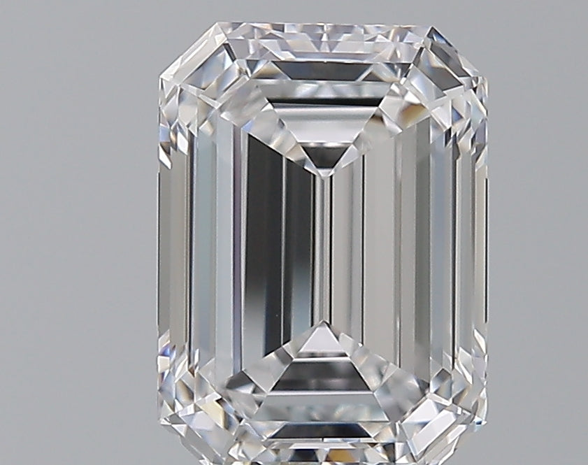 3.01 Carat Emerald Natural Diamond with  Cut Diamond in 14KT  view 1
