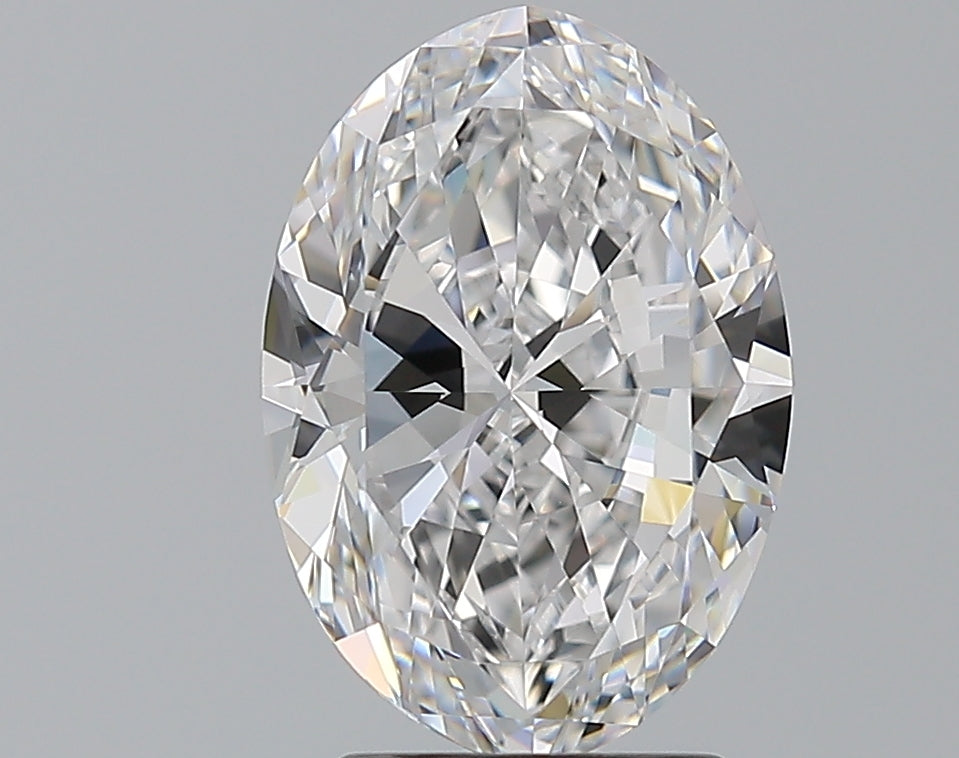 3.0 Carat Oval Natural Diamond with  Cut Diamond in 14KT  view 1
