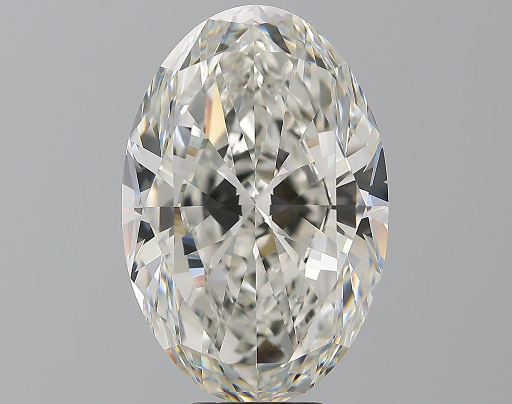 10.16 Carat Oval Natural Diamond with  Cut Diamond in 14KT  view 1
