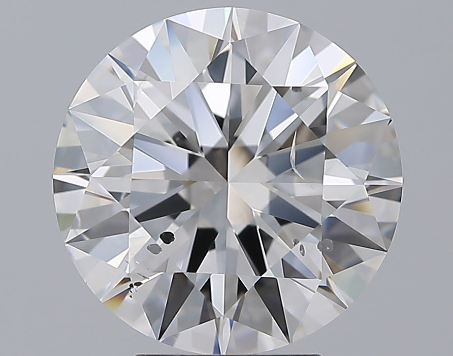 5.01 Carat Round Natural Diamond with  Cut Diamond in 14KT  view 1
