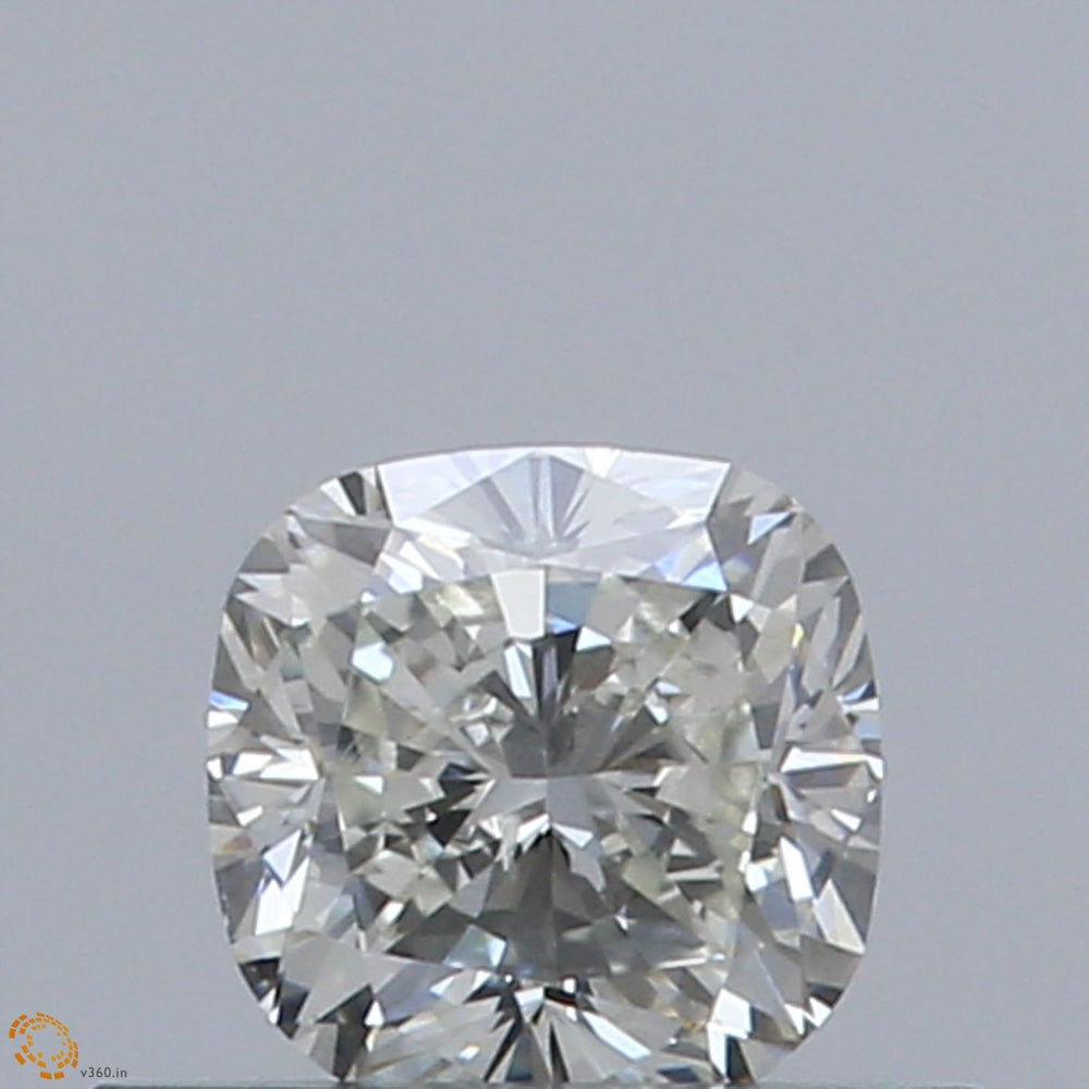 0.5 Carat Cushion Natural Diamond with  Cut Diamond in 14KT  view 1
