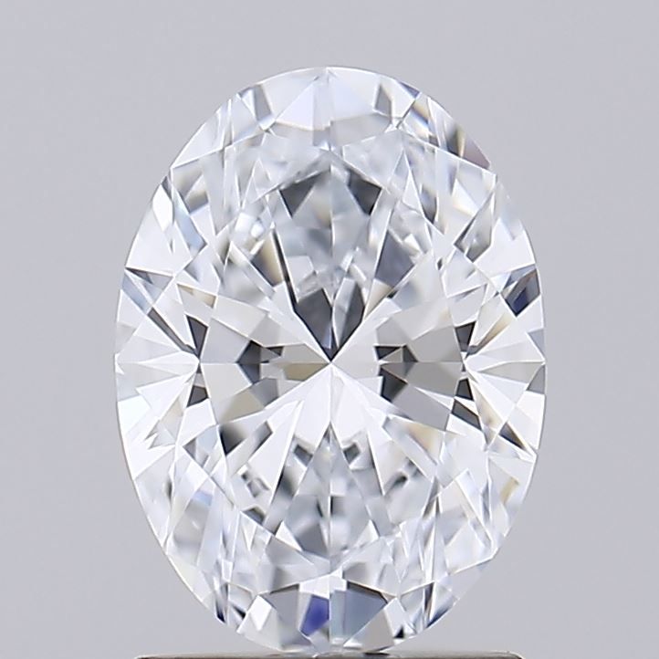 1.38 Carat Oval Lab Diamond with  Cut Diamond in 14KT  view 1
