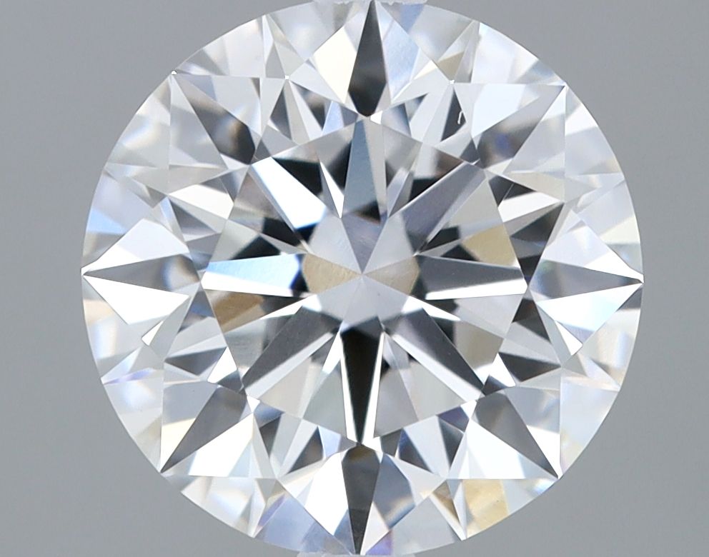 2.35 Carat Round Lab Diamond with  Cut Diamond in 14KT  view 1
