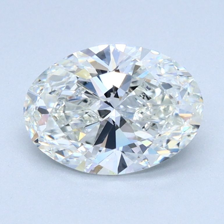 1.09 Carat Oval Lab Diamond with  Cut Diamond in 14KT  view 1

