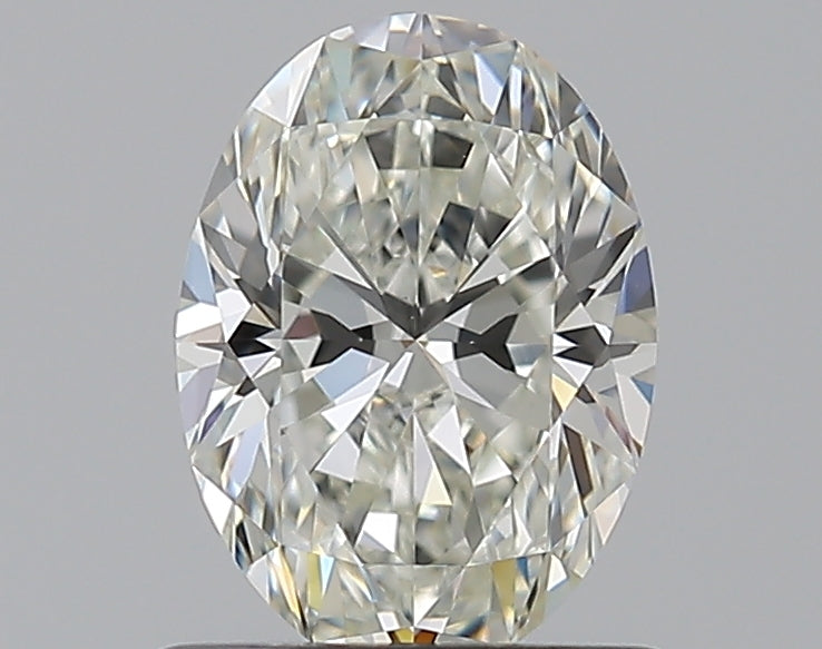 0.9 Carat Oval Natural Diamond with  Cut Diamond in 14KT  view 1
