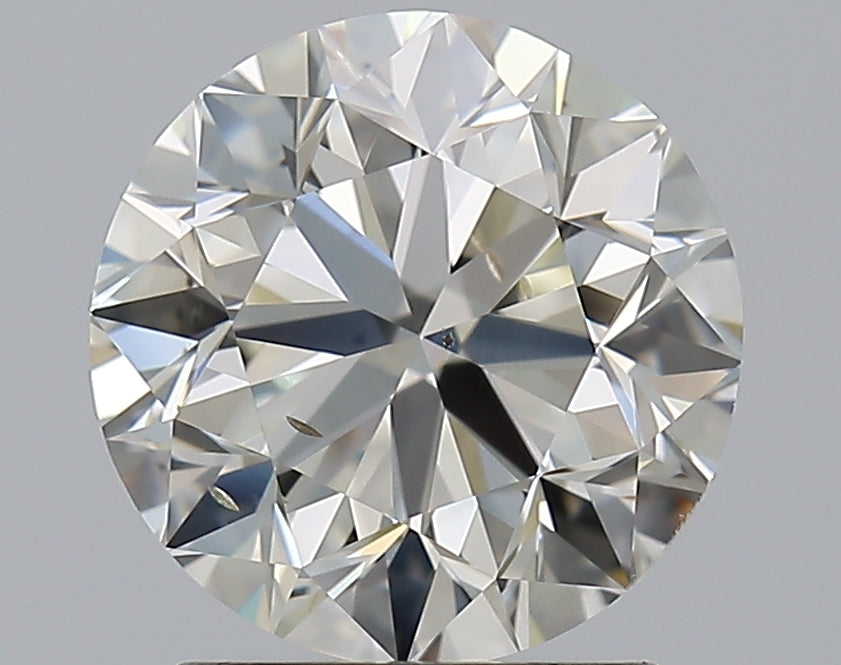 1.79 Carat Round Natural Diamond with  Cut Diamond in 14KT  view 1
