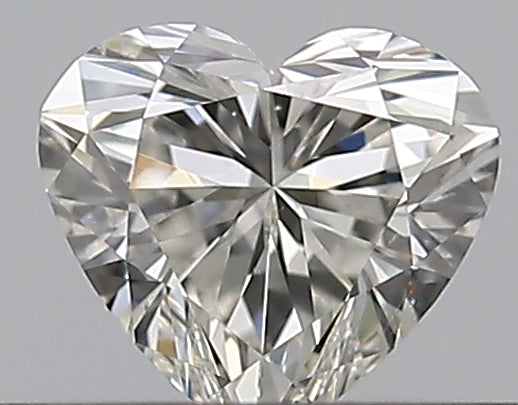 0.3 Carat Heart Natural Diamond with  Cut Diamond in 14KT  view 1
