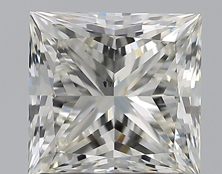 1.0 Carat Princess Natural Diamond with  Cut Diamond in 14KT  view 1
