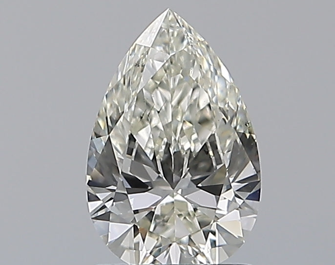 1.01 Carat Pear Natural Diamond with  Cut Diamond in 14KT  view 1
