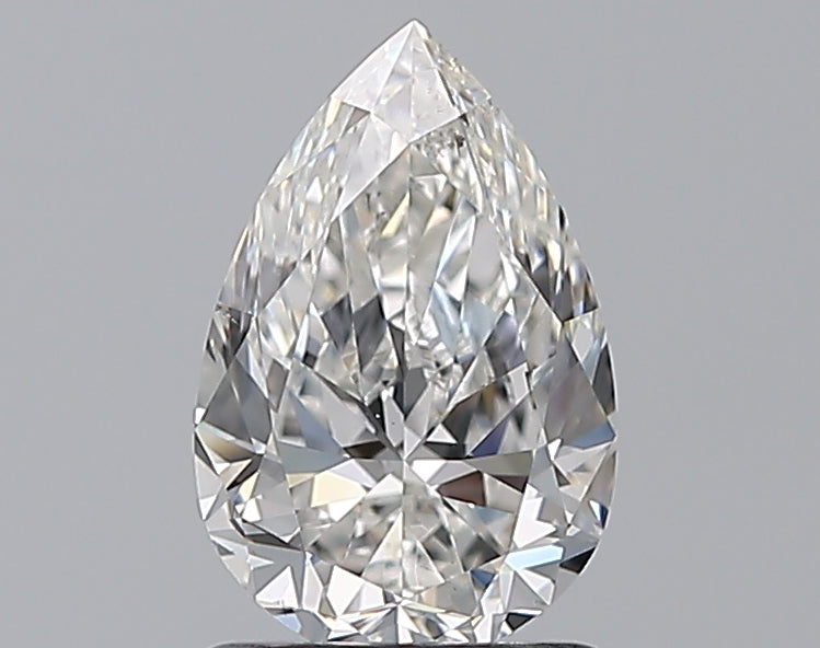 1.2 Carat Pear Natural Diamond with  Cut Diamond in 14KT  view 1

