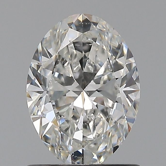 0.9 Carat Oval Natural Diamond with  Cut Diamond in 14KT  view 1
