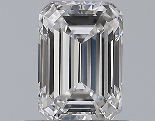 0.5 Carat Emerald Natural Diamond with  Cut Diamond in 14KT  view 1
