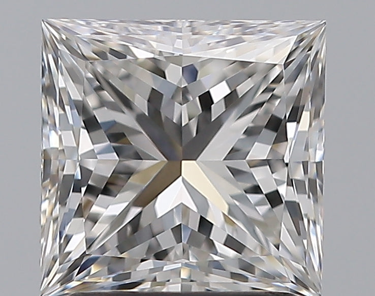 1.8 Carat Princess Natural Diamond with  Cut Diamond in 14KT  view 1

