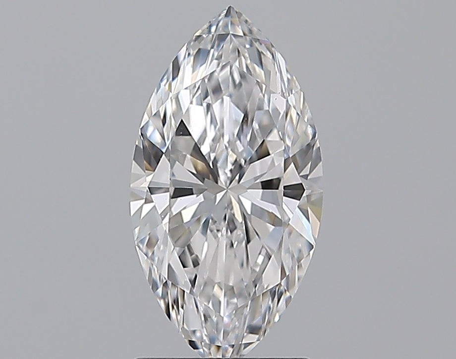 1.41 Carat Marquise Natural Diamond with  Cut Diamond in 14KT  view 1
