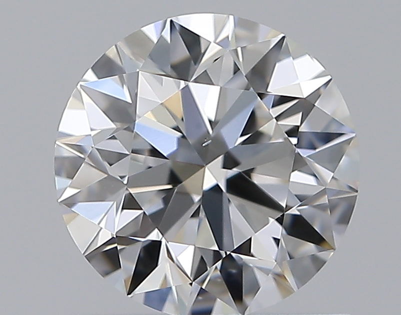 0.96 Carat Round Natural Diamond with  Cut Diamond in 14KT  view 1
