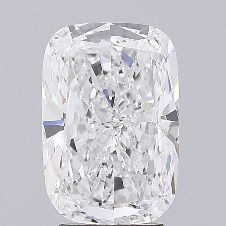 4.0 Carat Cushion Lab Diamond with  Cut Diamond in 14KT  view 1
