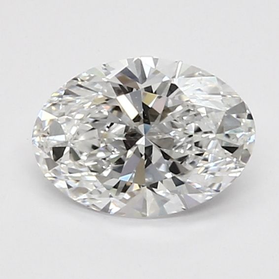 1.0 Carat Oval Lab Diamond with  Cut Diamond in 14KT  view 1
