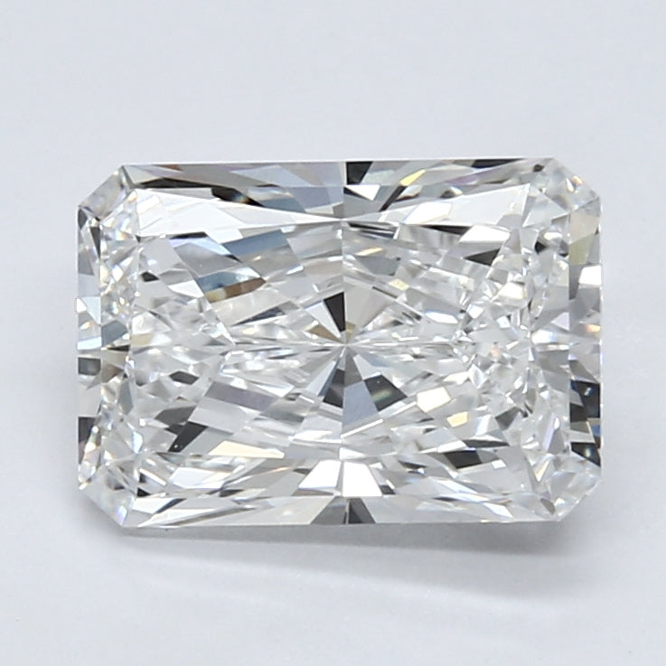 3.11 Carat Radiant Lab Diamond with  Cut Diamond in 14KT  view 1
