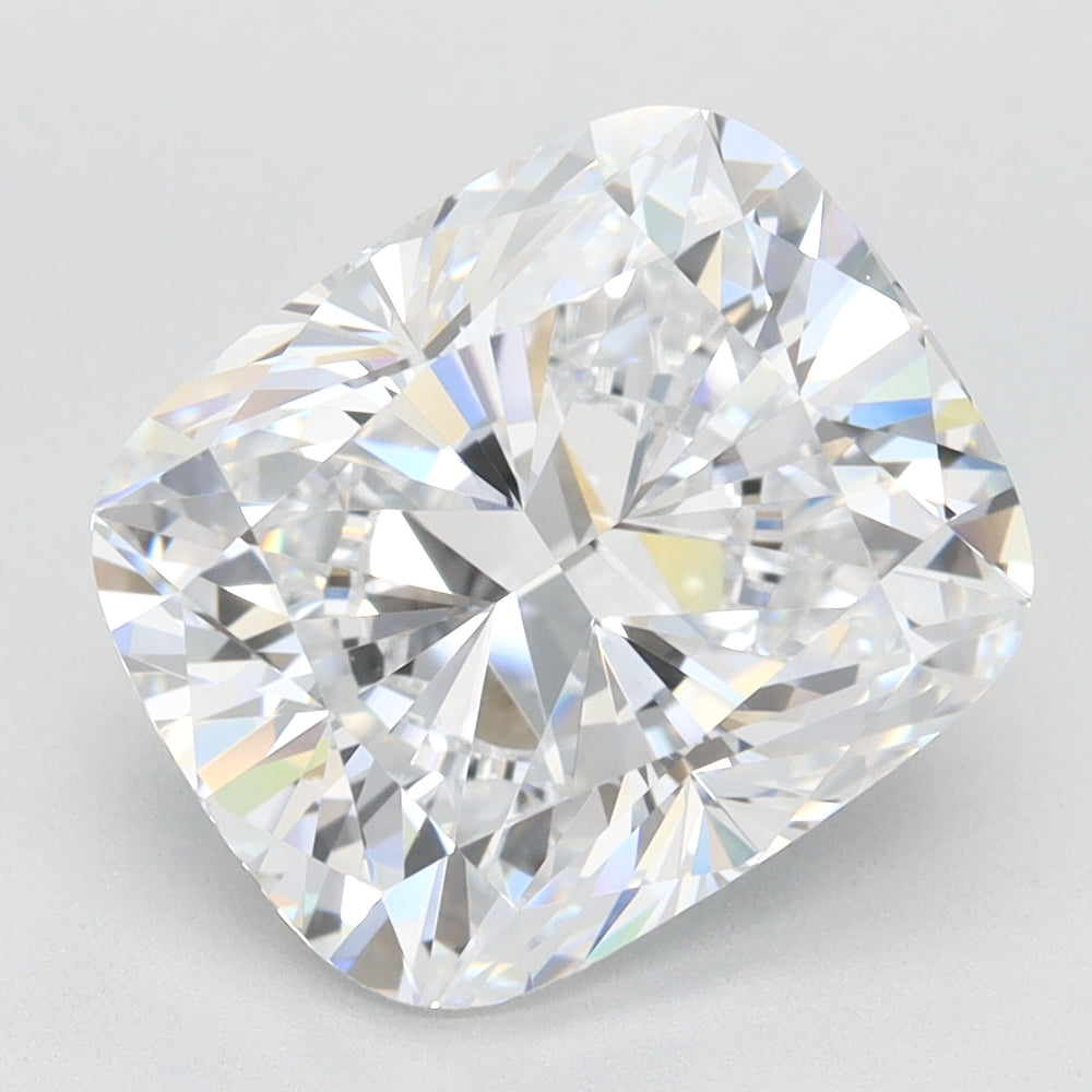 3.63 Carat Cushion Lab Diamond with  Cut Diamond in 14KT  view 1
