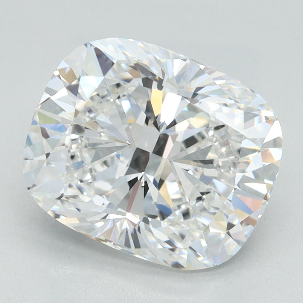 2.97 Carat Cushion Lab Diamond with  Cut Diamond in 14KT  view 1
