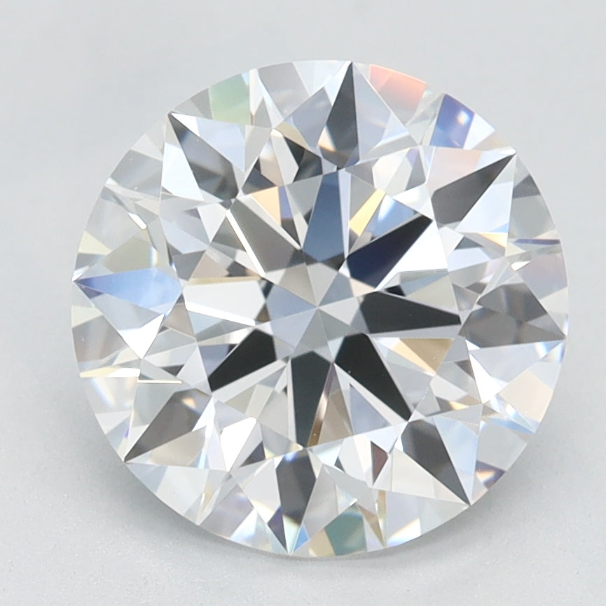 2.24 Carat Round Lab Diamond with  Cut Diamond in 14KT  view 1
