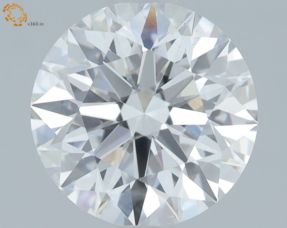 1.82 Carat Round Lab Diamond with  Cut Diamond in 14KT  view 1
