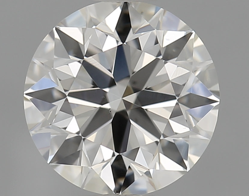 0.8 Carat Round Natural Diamond with  Cut Diamond in 14KT  view 1
