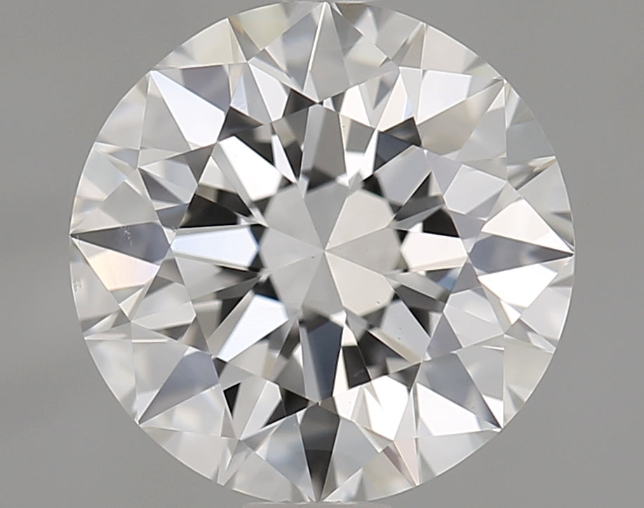 1.84 Carat Round Natural Diamond with  Cut Diamond in 14KT  view 1
